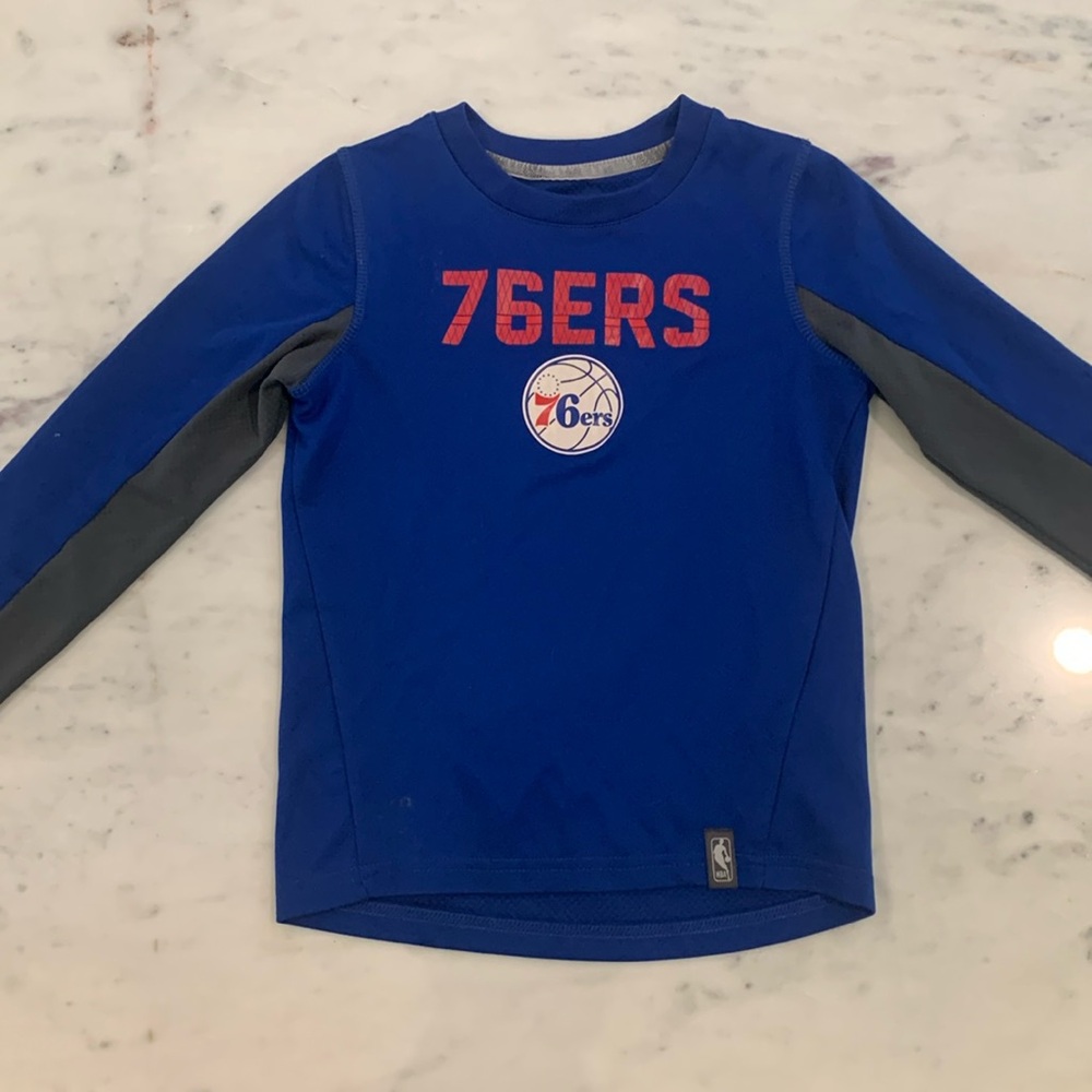 Boys Philadelphia 76ers Long Sleeve Shirt - Size 6
